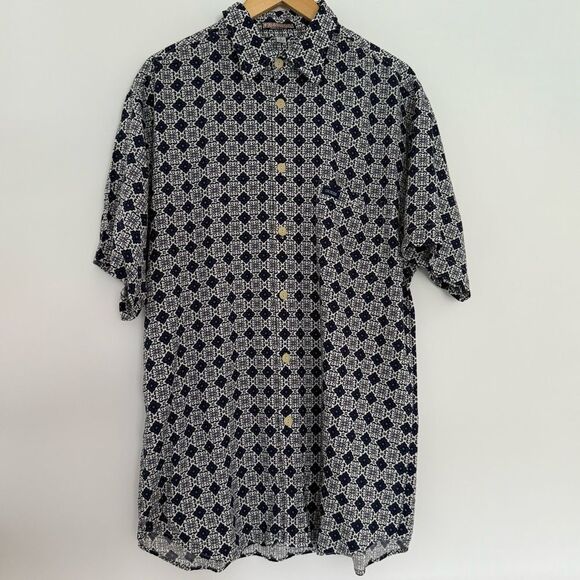 Guess Shirt Large - Vintage Guess Short Sleeve Button Down Men's Large - Rayon - Picture 1 of 6